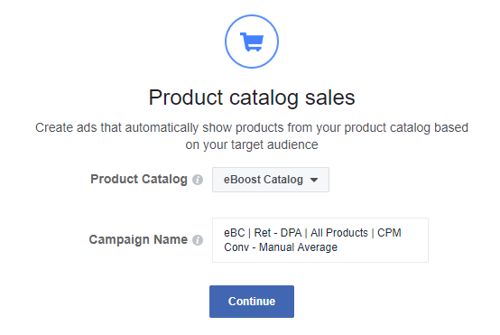 Catalog Select & Facebook Ads Naming Structure